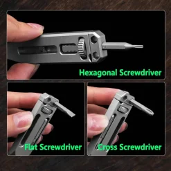 Teleskopwerkzeug aus Titanlegierung – Multifunktionale EDC-Campingausrüstung