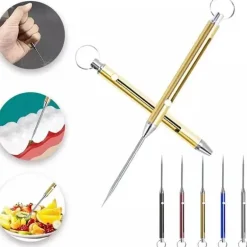 Teleskop-Zahnstocher-Schlüsselanhänger – Titan Pick Gadget Tool