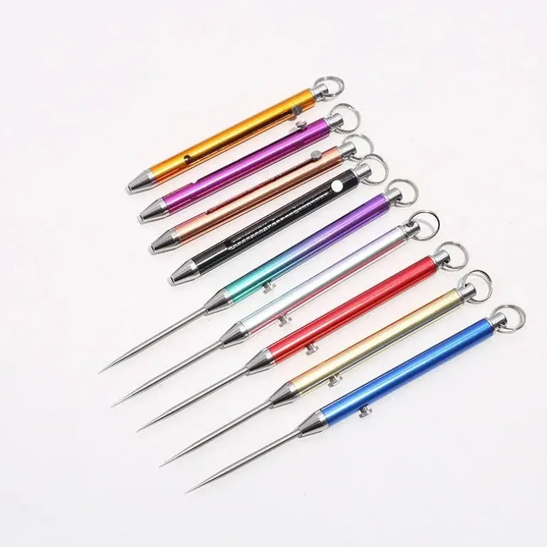 Teleskop-Zahnstocher-Schlüsselanhänger – Titan Pick Gadget Tool