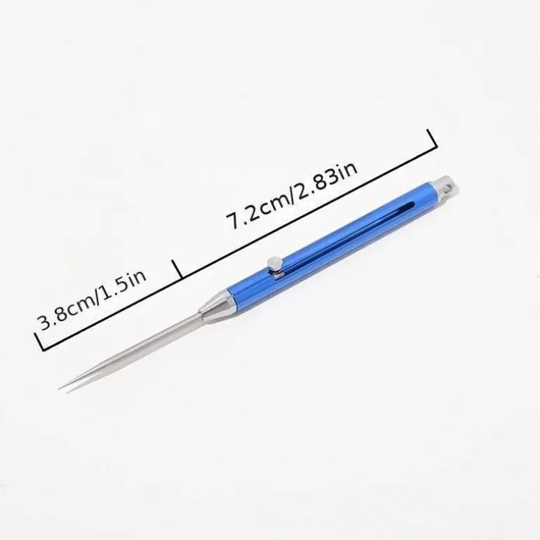 Teleskop-Zahnstocher-Schlüsselanhänger – Titan Pick Gadget Tool