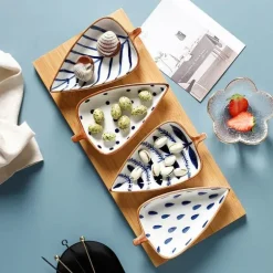 Tellerset „Nordic Leaf“ – Dekorative Servierteller für die Unterhaltung