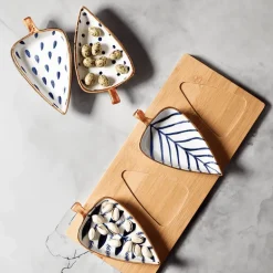 Tellerset „Nordic Leaf“ – Dekorative Servierteller für die Unterhaltung