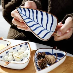 Tellerset „Nordic Leaf“ – Dekorative Servierteller für die Unterhaltung