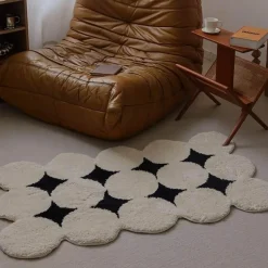 Teppich mit Kreismuster – dekorativer Akzent für Ihr Zuhause