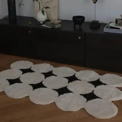 Teppich mit Kreismuster – dekorativer Akzent für Ihr Zuhause