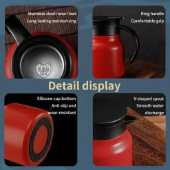 Thermal Wave Elegante Teekanne aus Edelstahl