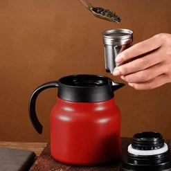 Thermal Wave Elegante Teekanne aus Edelstahl