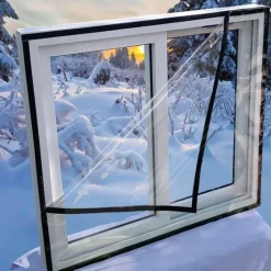 Thermo-Fenster-Isolierfolie – selbstklebende, wärmereflektierende Abdeckung