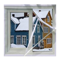 Thermo-Fenster-Isolierfolie – selbstklebende, wärmereflektierende Abdeckung