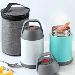 Thermoskanne aus Edelstahl für doppelte Mittagessen