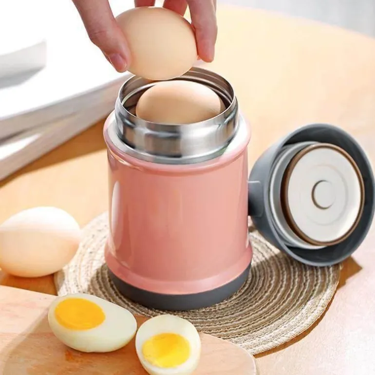 Thermoskanne aus Edelstahl für doppelte Mittagessen