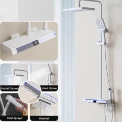 Thermostatisches digitales Regenduschsystem - Spa-Therapie-Set