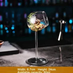 Thorn Fish Kelch - Einzigartiges Cocktail-Weinglas für elegante Partys