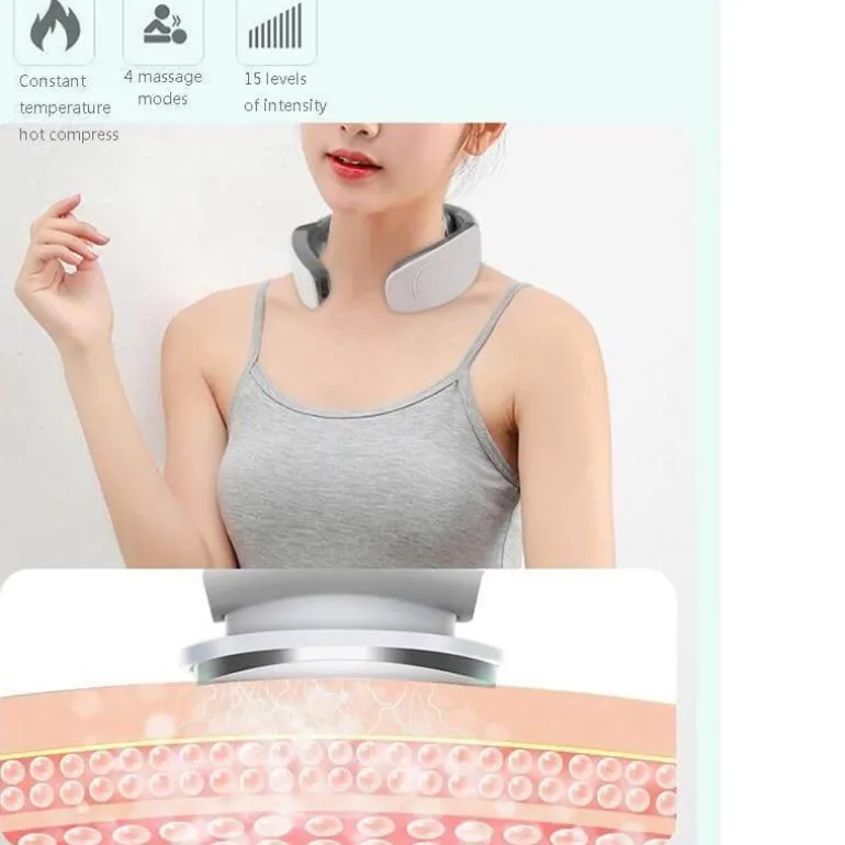 Tiefenmassagegerät für Nacken und Schultern – 6-köpfiges Schmerzlinderungsgerät