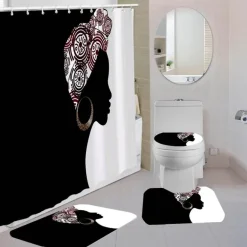 Timbuktu Duschvorhang-Set – Dekoratives Badeaccessoire