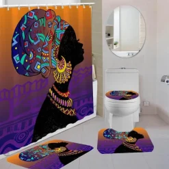 Timbuktu Duschvorhang-Set – Dekoratives Badeaccessoire