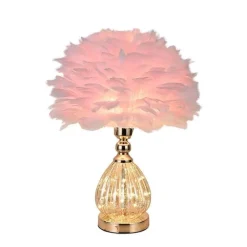 Tischlampe aus Federglas – Elegante Beleuchtung für die Inneneinrichtung