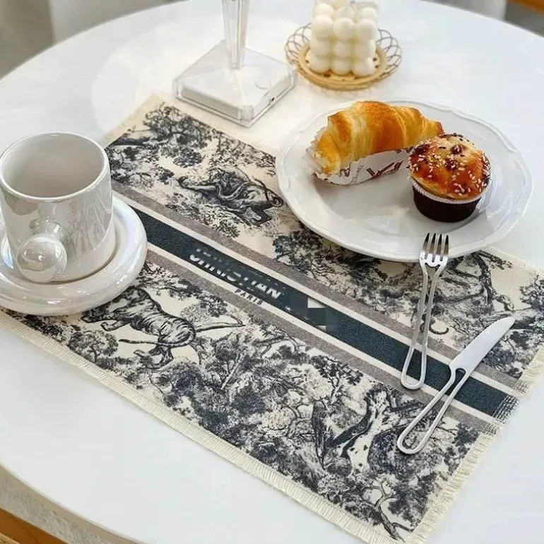 Tischset aus Baumwollleinen - Küchengeschirr, Esszimmerdekor