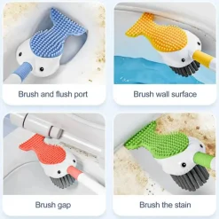 Toilettenbürste in Entenform – 360-Grad-Reinigungswerkzeug