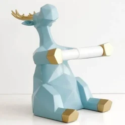 Toilettenpapierhalter mit Elefanten-Hirschmotiv – süßes Badezimmerdekor