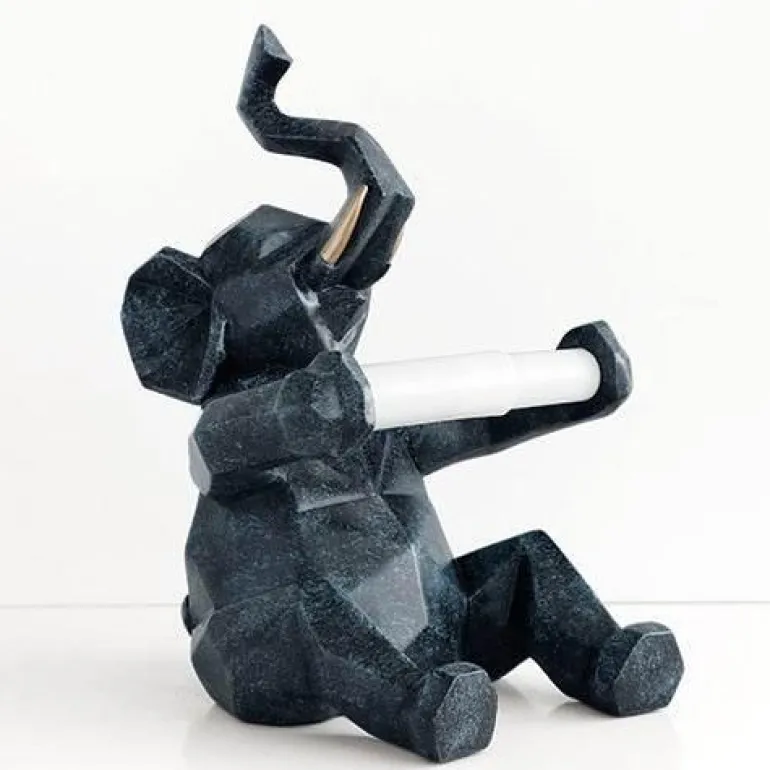 Toilettenpapierhalter mit Elefanten-Hirschmotiv – süßes Badezimmerdekor
