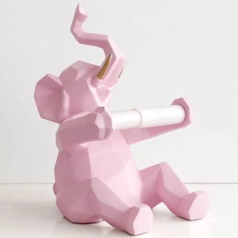 Toilettenpapierhalter mit Elefanten-Hirschmotiv – süßes Badezimmerdekor