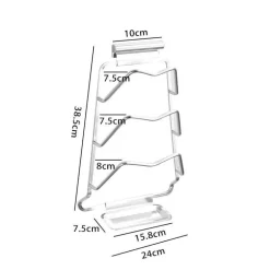 Topfdeckelhalter-Regal - Wandmontierter Küchen-Organizer