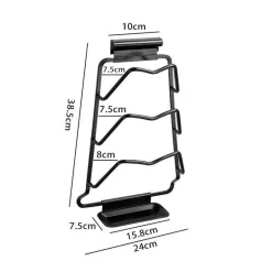 Topfdeckelhalter-Regal - Wandmontierter Küchen-Organizer