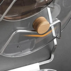 Topfdeckelhalter-Regal - Wandmontierter Küchen-Organizer