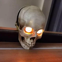 Totenkopf LED Nachtlicht - Gruselige Halloween Dekoration