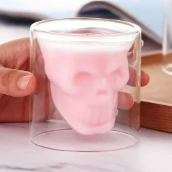 Totenkopf-Glasbecher – hitzebeständiger Bier-Cocktailbecher