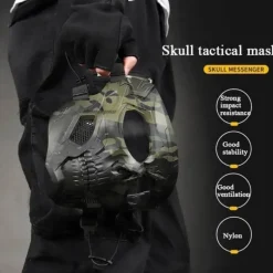 Totenkopf-Motorradmaske - Offroad-Fahrausrüstung