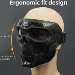 Totenkopf-Motorradmaske - Offroad-Fahrausrüstung
