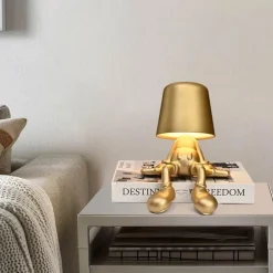 Touch-Lade-Schreibtischlampe - Golden Man Design