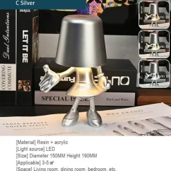 Touch-Lade-Schreibtischlampe - Golden Man Design