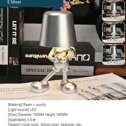 Touch-Lade-Schreibtischlampe - Golden Man Design