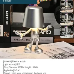 Touch-Lade-Schreibtischlampe - Golden Man Design