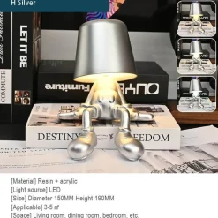 Touch-Lade-Schreibtischlampe - Golden Man Design