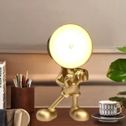 Touch-Lade-Schreibtischlampe - Golden Man Design