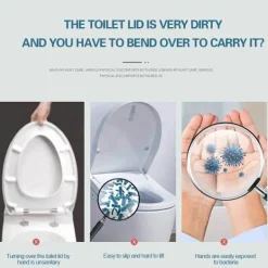 Touchless Toilet Lid Lifter Pedal - Sanitary Bathroom Accessory