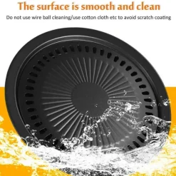 Tragbare antihaftbeschichtete koreanische BBQ-Grillpfanne – leicht zu reinigendes Kochwerkzeug