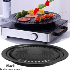 Tragbare antihaftbeschichtete koreanische BBQ-Grillpfanne – leicht zu reinigendes Kochwerkzeug