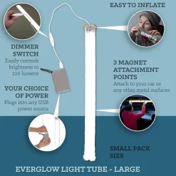 Tragbare aufblasbare Campinglaterne – helles Outdoor-Zeltlicht für Abenteuer