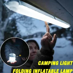 Tragbare aufblasbare Campinglaterne – helles Outdoor-Zeltlicht für Abenteuer