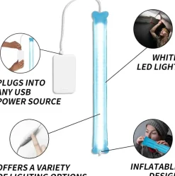 Tragbare aufblasbare Campinglaterne – helles Outdoor-Zeltlicht für Abenteuer