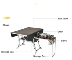 Tragbare Campingküche – Faltbare Outdoor-Kochstation