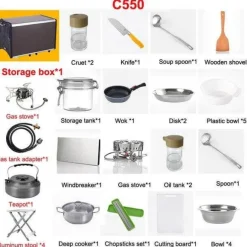 Tragbare Campingküche – Faltbare Outdoor-Kochstation