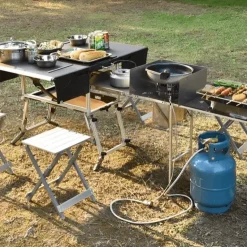 Tragbare Campingküche – Faltbare Outdoor-Kochstation