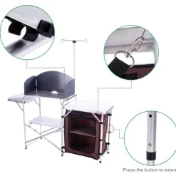 Tragbare Campingküche – Faltbare Outdoor-Kochstation