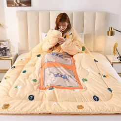 Tragbare Decke - Niedliche bedruckte Bettdecke